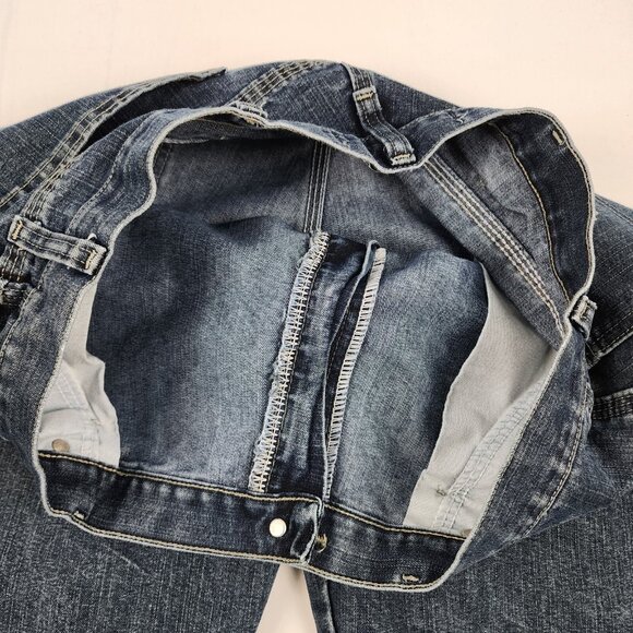 Wrangler Jeans Mens 34x32 Blue Authentics Carpenter Straight Leg Denim - Picture 5 of 11